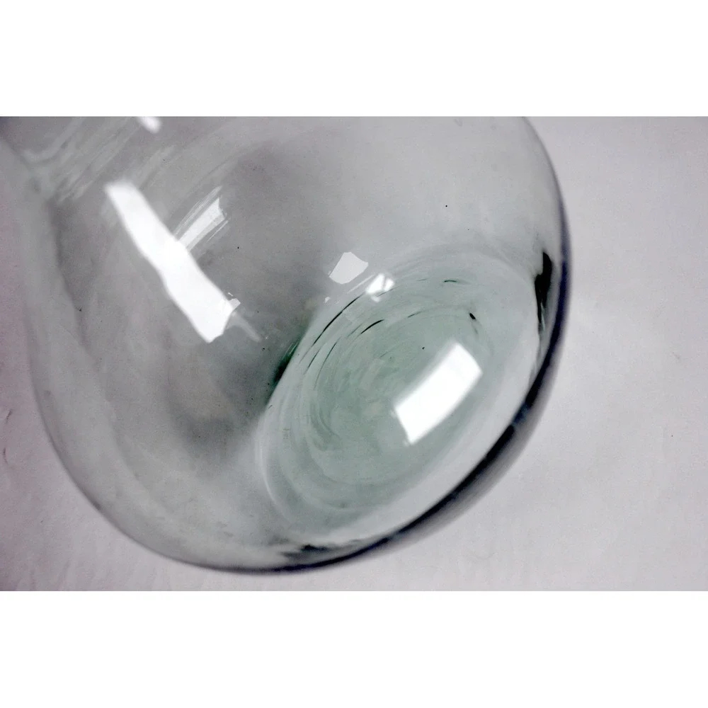 Alpine Container Large Clear Glass Bottle Vase Long Neck Bulbous Base 1470647